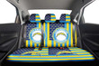 Los Angeles Chargers Car Back Seat Cover Custom US Flag Style