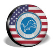 Detroit Lions Spare Tire Covers Custom US Flag Style