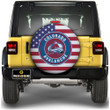 Colorado Avalanche Spare Tire Covers Custom US Flag Style