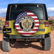 New Orleans Saints Spare Tire Covers Custom US Flag Style