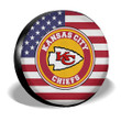 Kansas City Chiefs Spare Tire Covers Custom US Flag Style