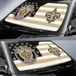 New Orleans Saints Car Sunshade Custom US Flag Style