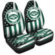 New York Jets Car Seat Covers Custom US Flag Style