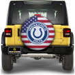 Indianapolis Colts Spare Tire Covers Custom US Flag Style