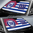 New York Giants Car Sunshade Custom US Flag Style