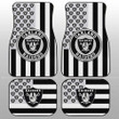 Oakland Raiders Car Floor Mats Custom US Flag Style