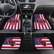 Arizona Cardinals Car Floor Mats Custom US Flag Style