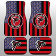 Atlanta Falcons Car Floor Mats Custom US Flag Style
