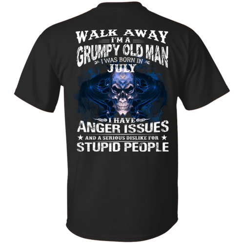 I Am A Grumpy Old Man I Was Born July Birthday Gift Shirt For Men