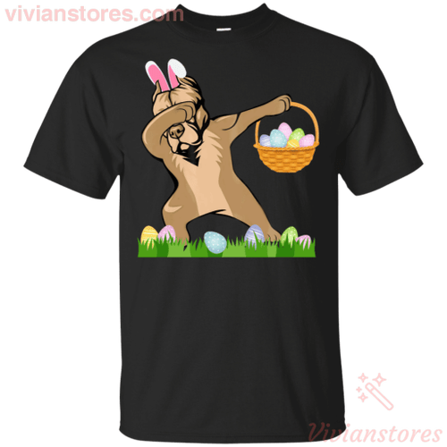 Funny Pit Bull Dabbing Happy Easter Day Eggs Gift Shirt MN03