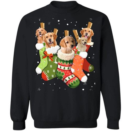 Labrador Stocking Christmas Sweatshirt Xmas Gift Dog Lover