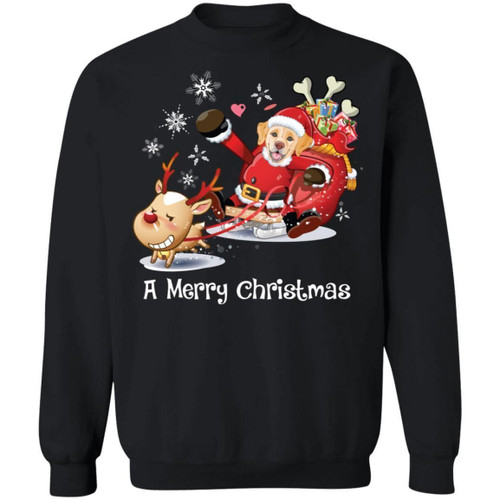 A Merry Christmas Labrador Dog Santa Xmas Sweatshirt Gift Idea