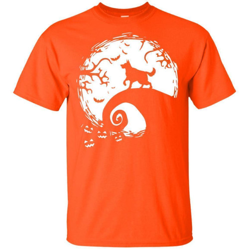 German Shepherd On Nightmare Spiral Hill Halloween T-shirt