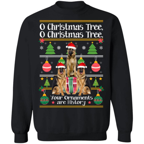 O Christmas Tree German Shepherd Dog Xmas Sweater Funny Gift Idea