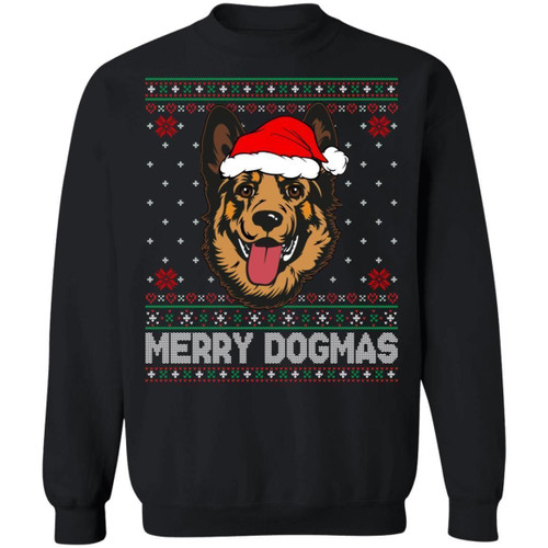 German Shepherd Merry Dogmas Dog Ugly Sweater Funny Xmas