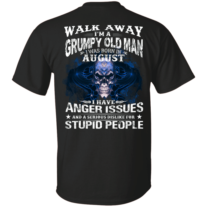 I Am A Grumpy Old Man I Was Born August Birthday Gift Shirt For Men-Vivianstores