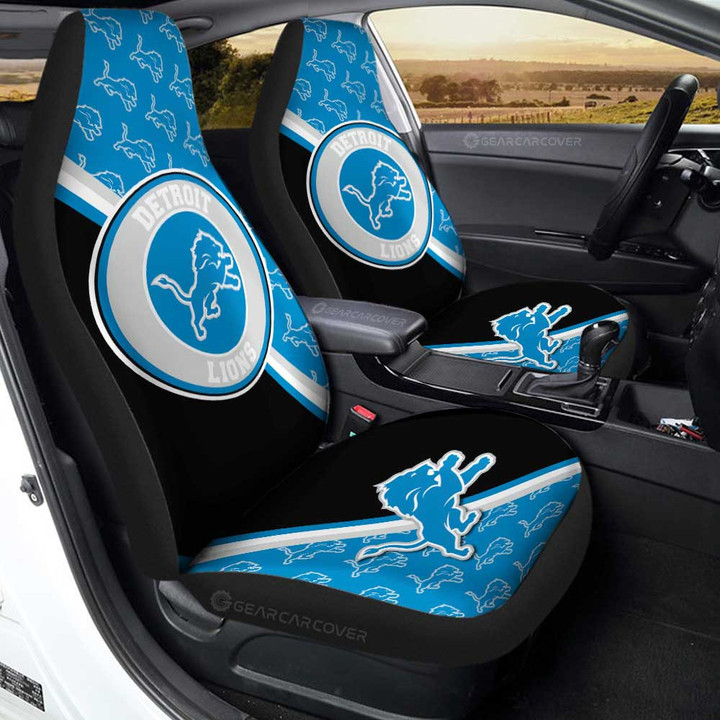 Detroit Lions Car Seat Covers Custom Car Accessories For Fans