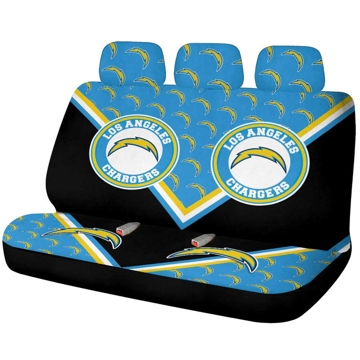 Los Angeles Chargers Car Back Seat Cover Custom Car Decorations For Fans
