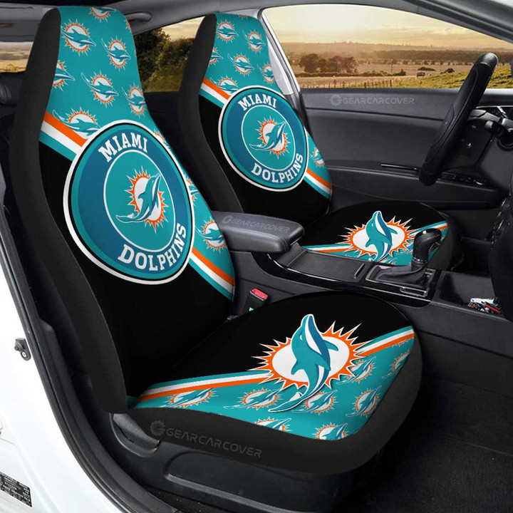 Miami Dolphins Car Seat Covers Custom Car Accessories For Fans