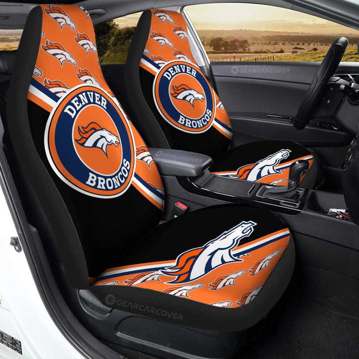 Denver Broncos Car Seat Covers Custom Car Accessories For Fans