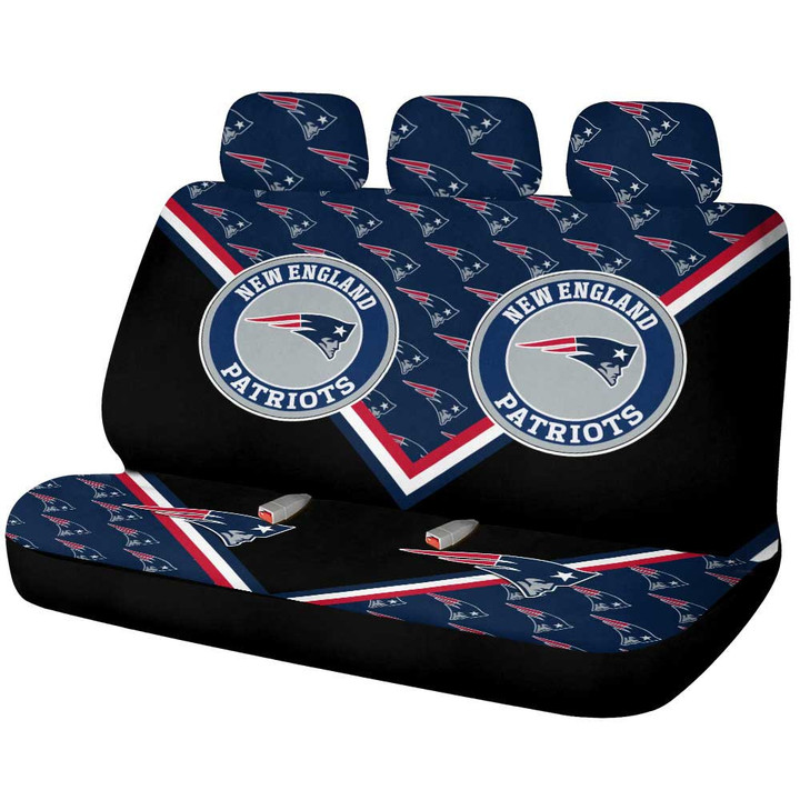 New England Patriots Car Back Seat Cover Custom Car Decorations For Fans