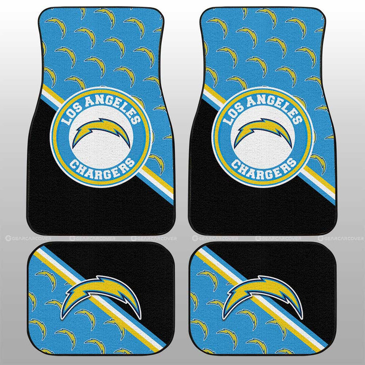 Angeles Chargers Car Floor Mats Custom Car Accessories For Fans