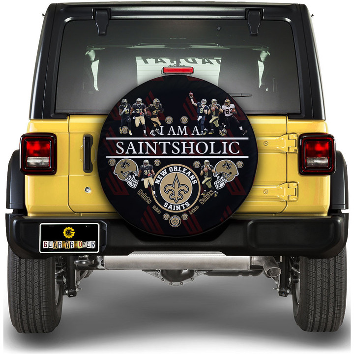 New Orleans Saints Spare Tire Covers Custom For Holic Fans