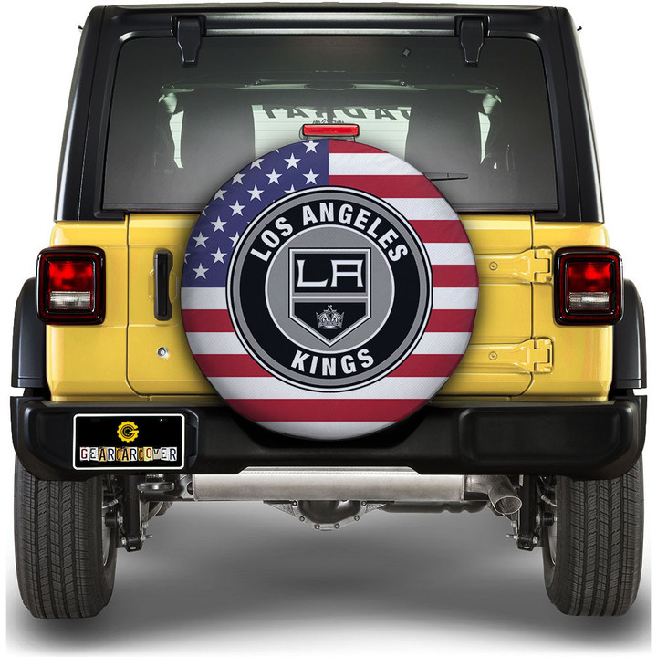 Los Angeles Kings Spare Tire Covers Custom US Flag Style