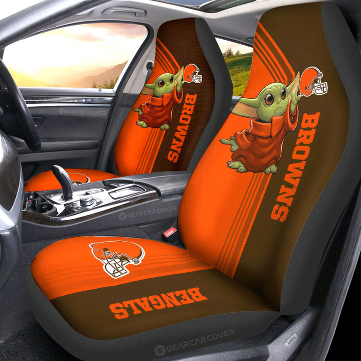 Cleveland Browns Car Seat Covers Custom Car Accessories For Fans - Gearcarcover