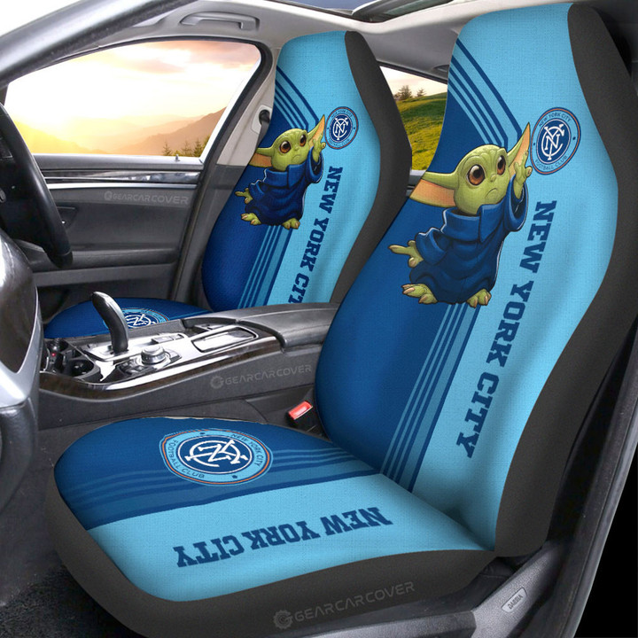 New York City FC Car Seat Covers Custom Car Accessories For Fans - Gearcarcover