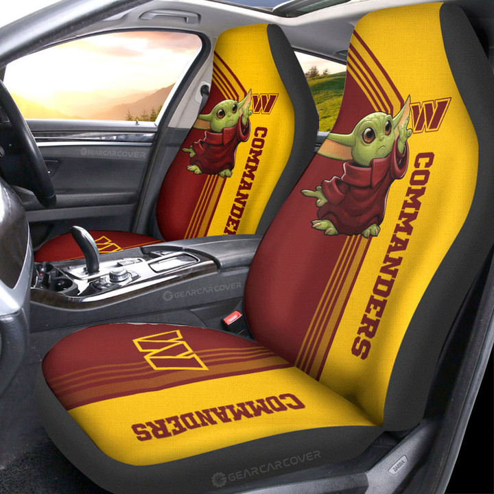 Washington Commanders Car Seat Covers Custom Car Accessories For Fans - Gearcarcover