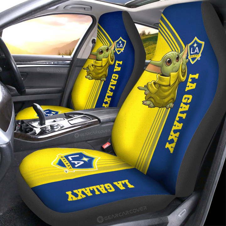 LA Galaxy Car Seat Covers Custom Car Accessories For Fans - Gearcarcover