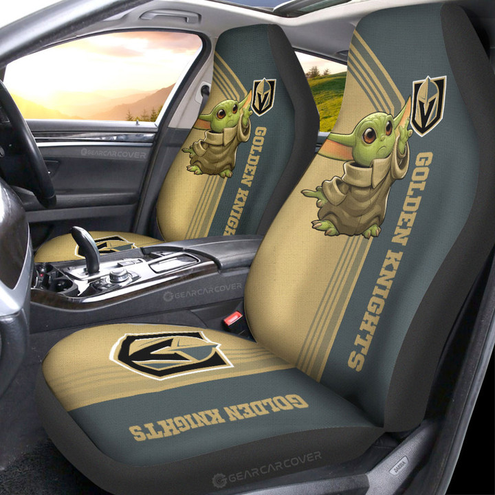 Vegas Golden Knights Car Seat Covers Custom Car Accessories For Fans - Gearcarcover