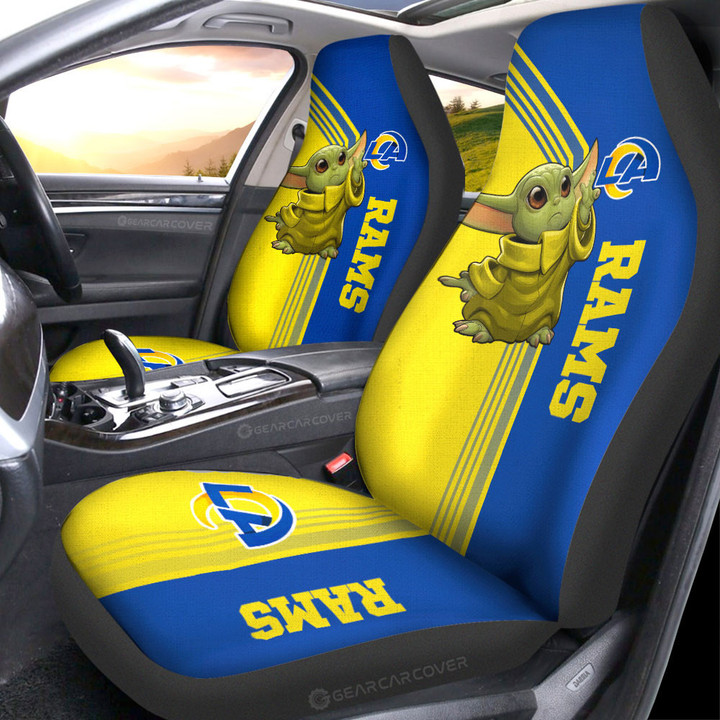 Los Angeles Rams Car Seat Covers Custom Car Accessories For Fans - Gearcarcover