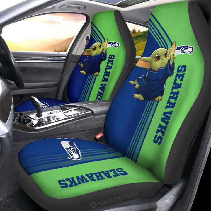 Seattle Seahawks Car Seat Covers Custom Car Accessories For Fans - Gearcarcover