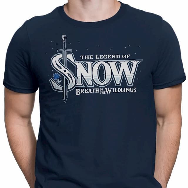 Breath of the Wildlings T-Shirt Game of Thrones Jon Snow Legend of Zelda Parody TV T Shirt