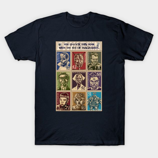 The Key of Imagination T-Shirt Parody postage stamp The Twilight Zone TV T Shirt