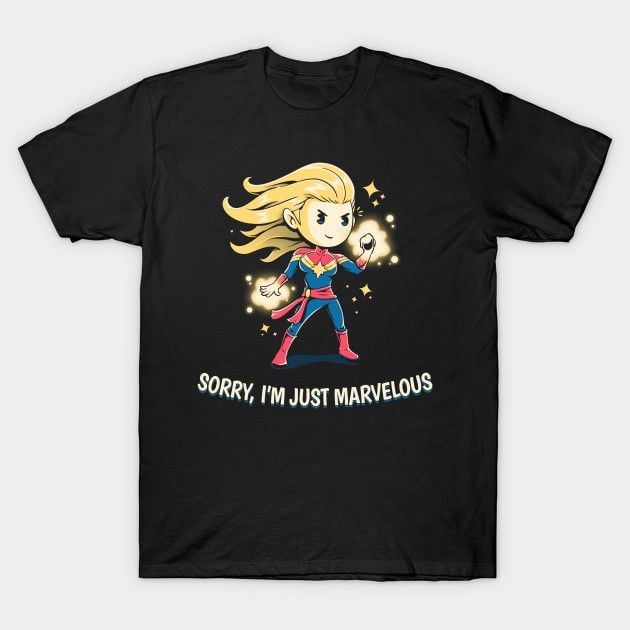Marvelous T-Shirt Captain Marvel Carol Danvers Marvel Comics Superhero T Shirt