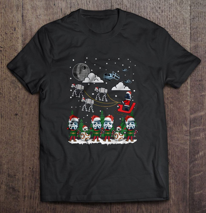 Star War Christmas AT AT BB 8 stormtrooper T Shirt