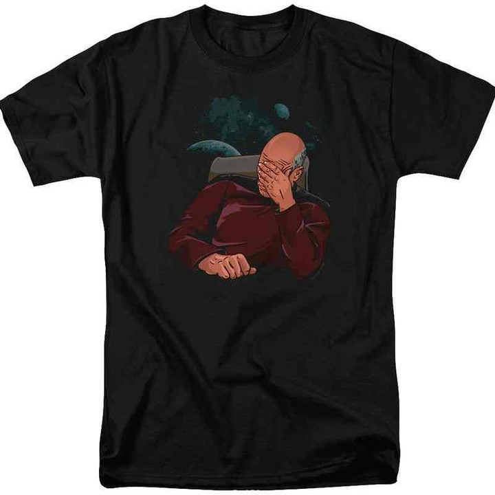 Picard Star Trek The Next Generation T-shirt 80S TV T Shirt