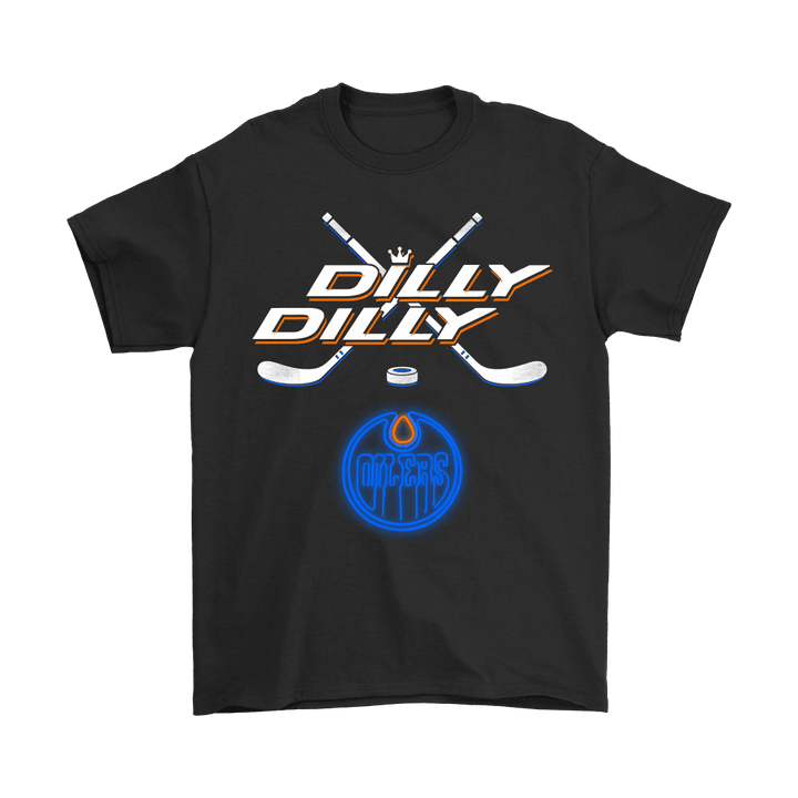 Bud Light: Dilly Dilly! Edmonton Oilers Neon Light Shirts Edmonton Oilers NHL Oilers T Shirt