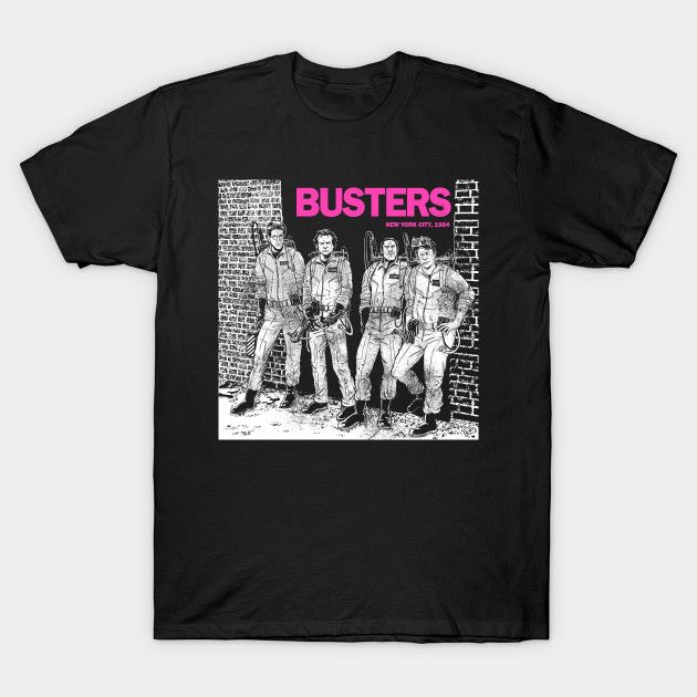 Busters T-Shirt Ghostbusters movie Parody Ramones T Shirt