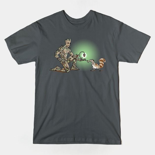 I AM NUT T-Shirt Groot Guardians of the Galaxy Ice Age Marvel Comics Mashup movie Scrat T Shirt