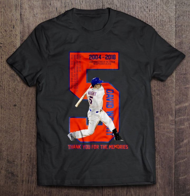 David Wright Thank You For The Memories Version2 MLB T Shirt