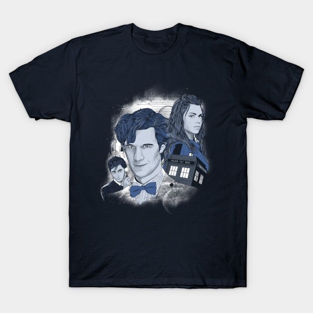 Doctor's Universe T-Shirt David Tennant Doctor Who Eleventh Doctor Matt Smith TARDIS Tenth Doctor TV T Shirt