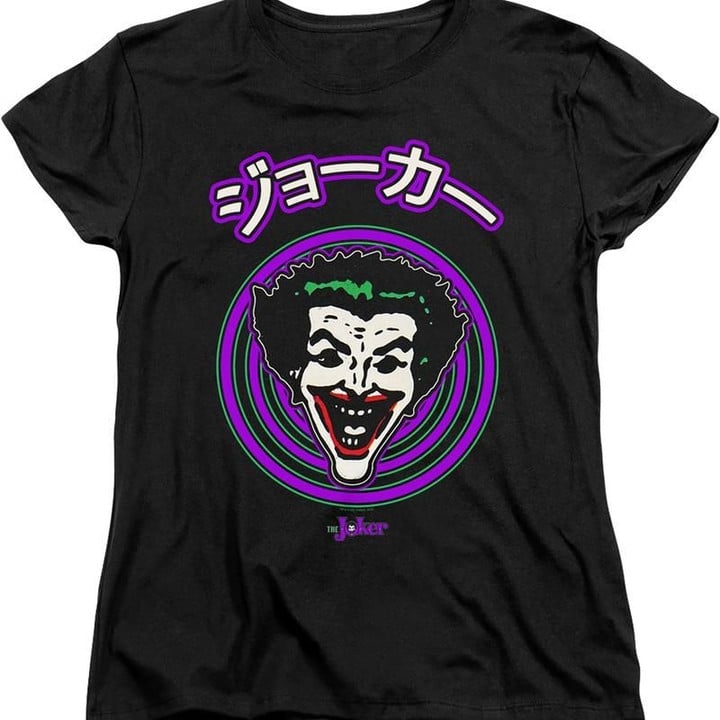 Womens Japanese Joker DC Comics T-Shirt DC COMICS SHIRTS movie T Shirt