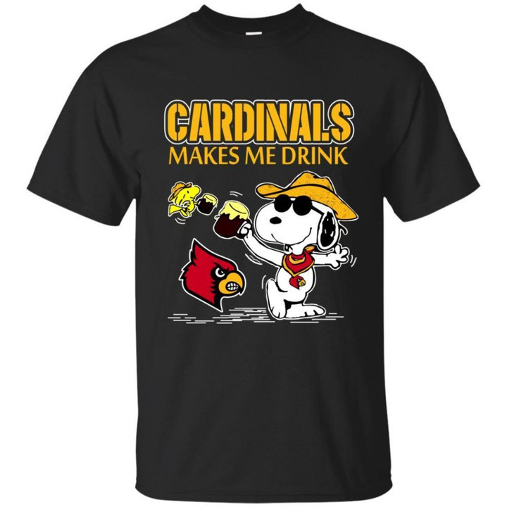 Louisville Cardinals Make Me Drinks T Shirts bestfunnystore.com T Shirt