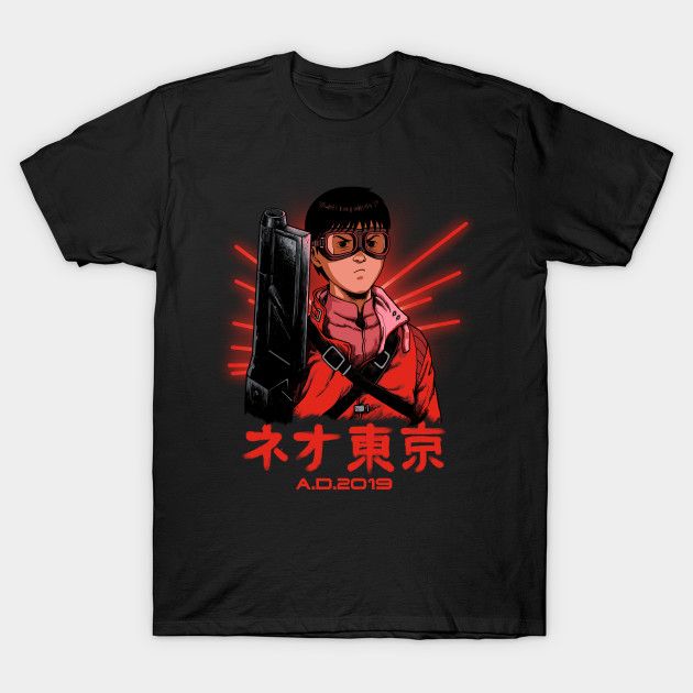 Neo Tokyo A.D2019 T-Shirt 2019 Akira Anime Japanese Manga Parody Terminator Tokyo T Shirt