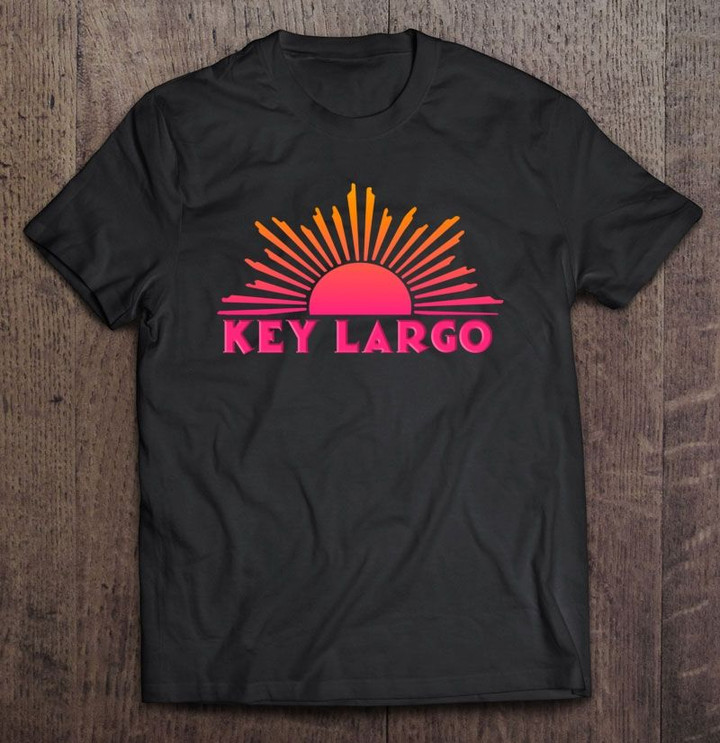 Key Largo Florida Sun Ombre Sunset Version Florida Key Largo Ombre Sunset sun T Shirt