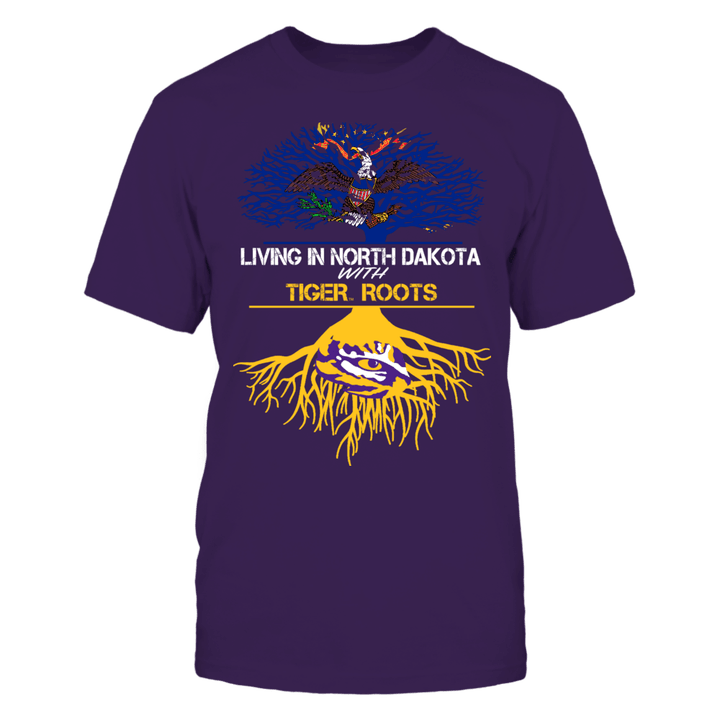 LSU Tigers - Living Roots North Dakota LSU Tigers T Shirt